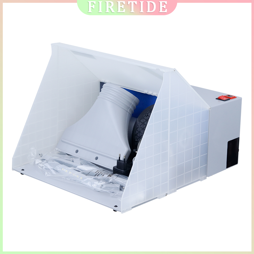 Youtube Model Kit - Draagbare Airbrush Spuitcabine Kit met LED-lichtbuizen