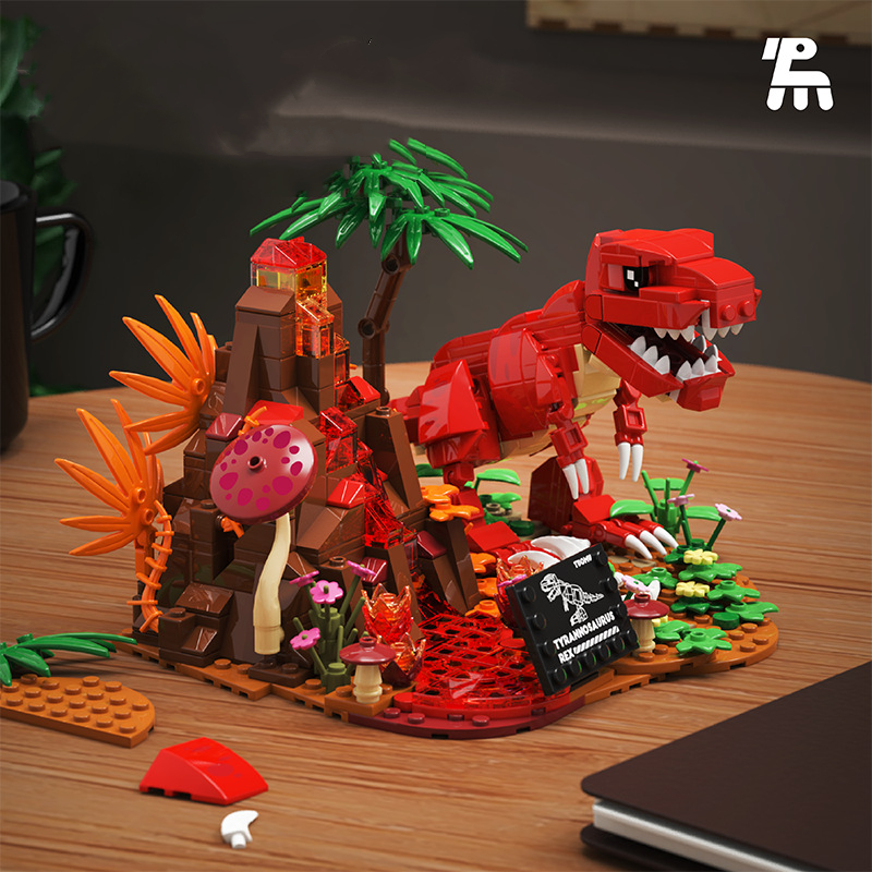 Model Kit Dinosaur - Jurassic Dinosaur World Bouwstenen MOC Dinosaur