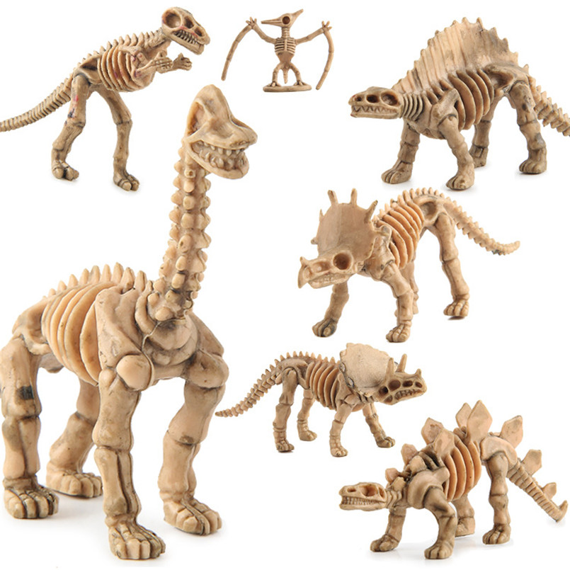 Model Kit Dinosaur - 12 Stuks Mini Dinosaurus Skelet Fossielen