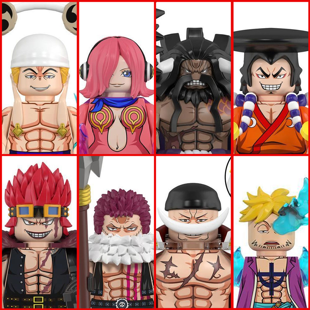 Model Kit One Piece - One Piece Bouwstenen Minifiguren 8 Stuks