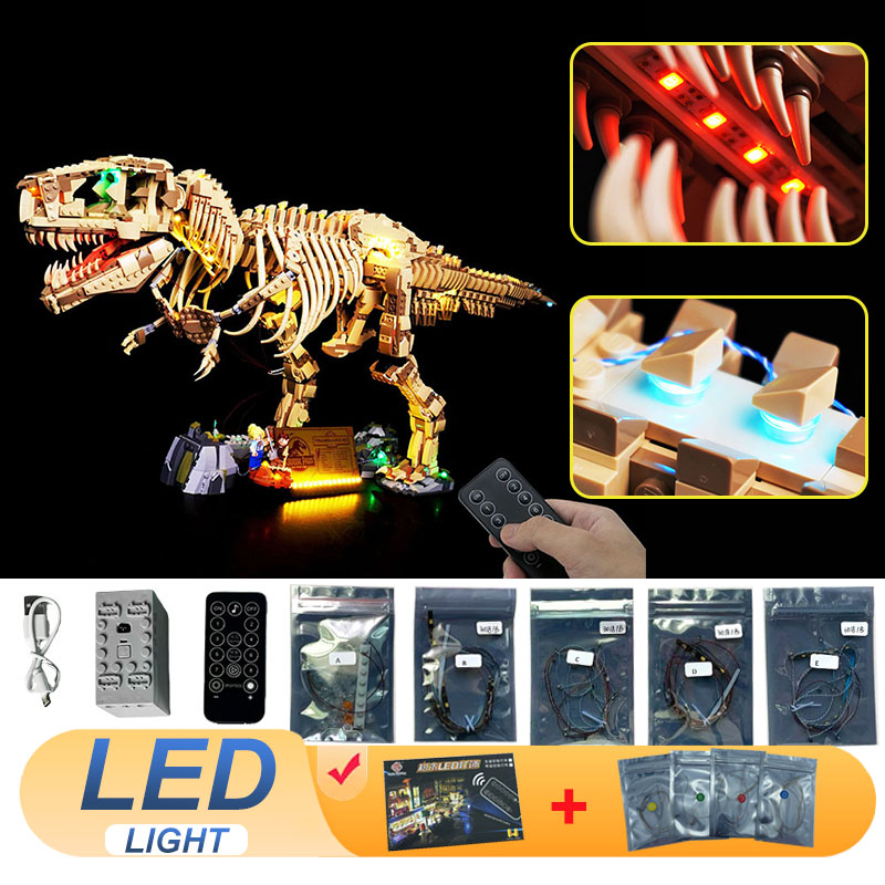 Model Kit Dinosaur - LED-lichtset voor LEGO 76968 Dinosaurusfossielen: Tyrannosaurus