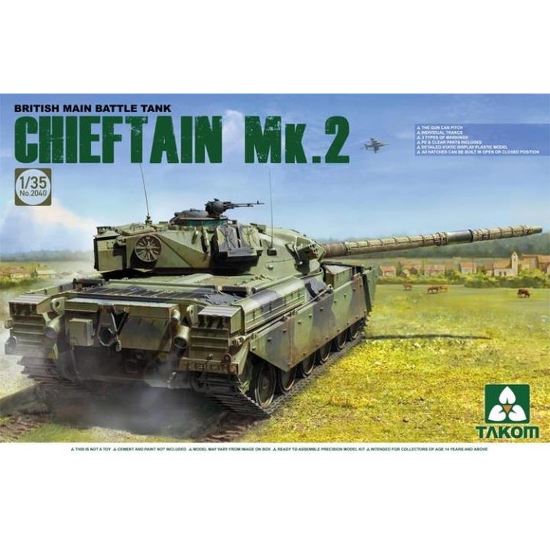 Model Kit Spitfire - TAKOM 2040 1/35 Britse gevechtstank chieftain