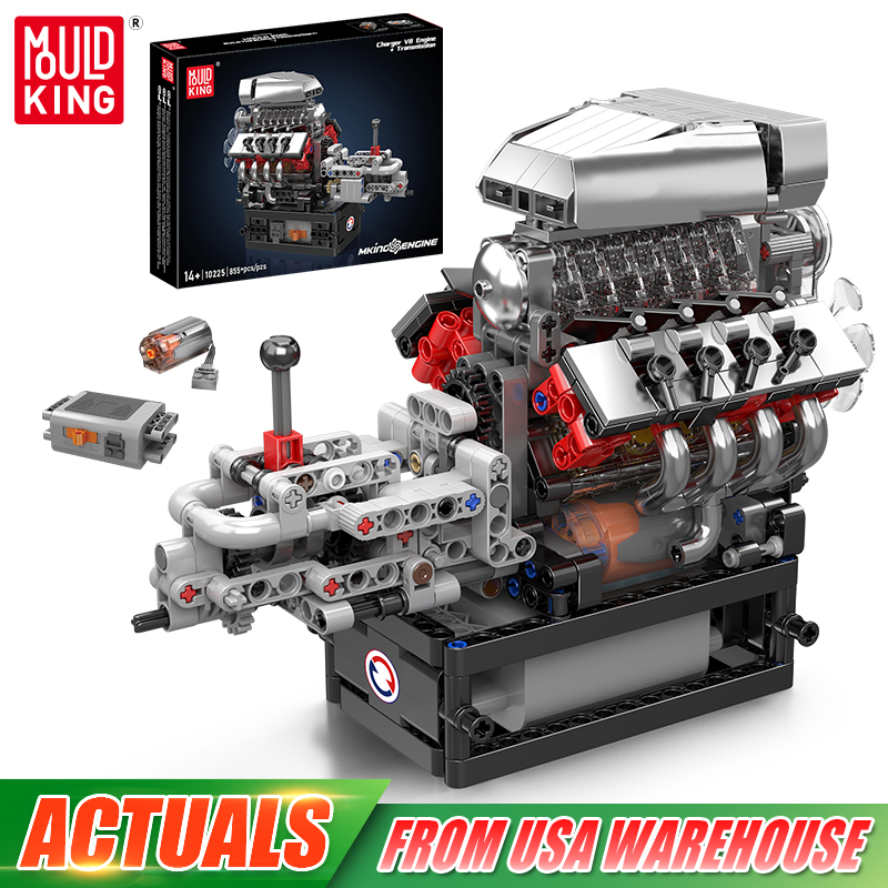 Model Kit Engine V8 - Mold King 10225 Technische motorspeelgoed De