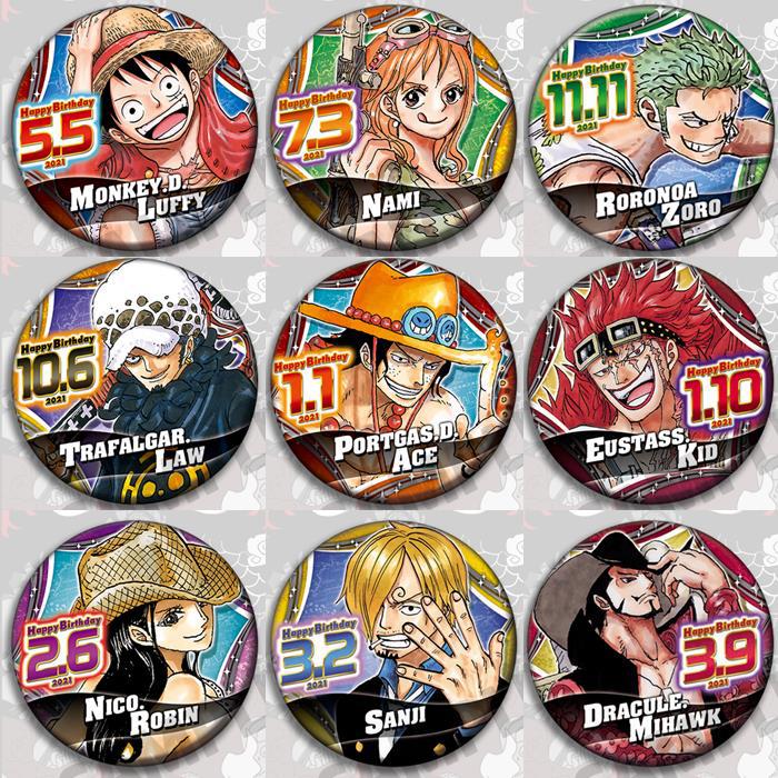 Model Kit One Piece - Een Stuk Anime Badge Pin Set