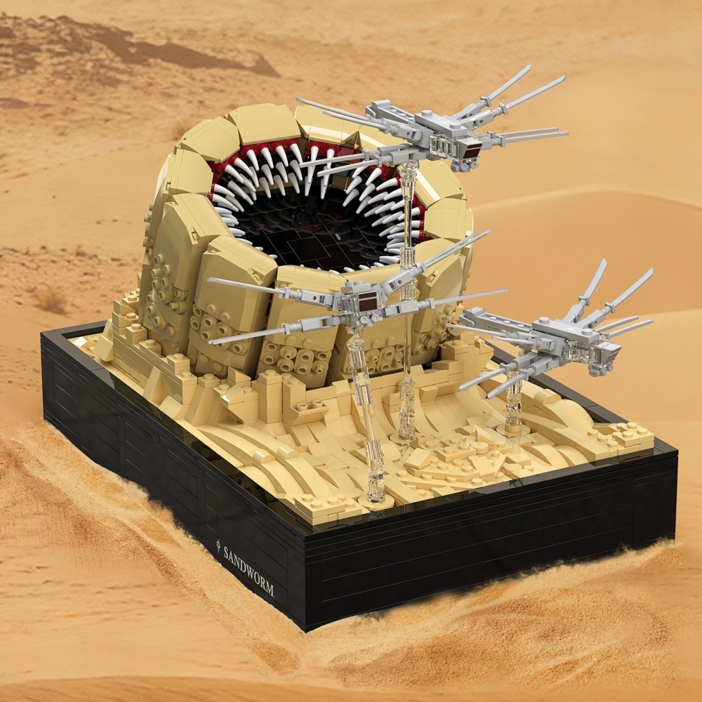 1488-delige Sandworm Aanval Bo - Model Kit Vs Lego recensie en prijs