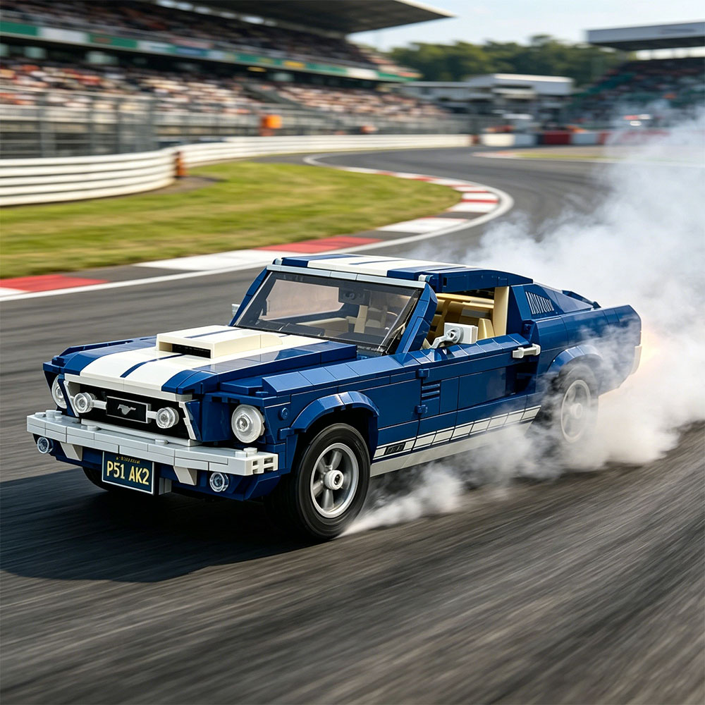 MOC 1471PCS Mustangs Sportrace - Model Kit Mustang recensie en prijs