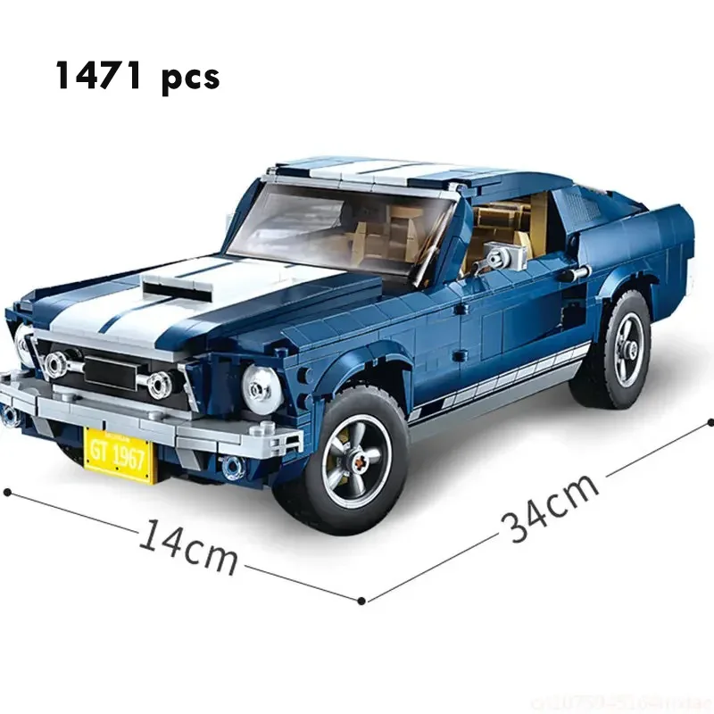 MOC 1471PCS Mustangs Sportrace - Model Kit Mustang recensie en prijs