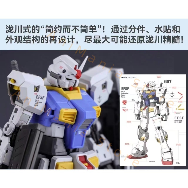 Nieuwe 107 1/144 RG RX-78-7 7t - Bandai Model Gundam Rg recensie en prijs